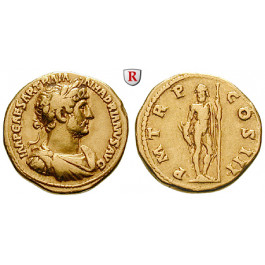 Römische Kaiserzeit, Hadrianus, Aureus 119-120, ss-vz