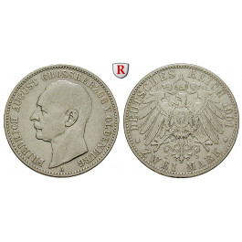 Deutsches Kaiserreich, Oldenburg, Friedrich August, 2 Mark 1901, A, ss, J. 94