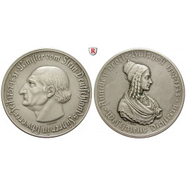 Nebengebiete, Westfalen, Zwittermedaille o.J., vom Stein / Droste-Hülshoff, vz, J. N29