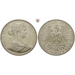 Frankfurt, Stadt, Vereinsdoppeltaler 1861, ss-vz/vz