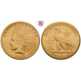 USA, 10 Dollars 1910, 15,05 g fein, vz