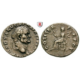 Römische Kaiserzeit, Vespasianus, Denar 69-71, ss+