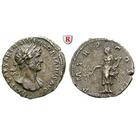 Römische Kaiserzeit, Hadrianus, Denar 118, ss-vz/ss