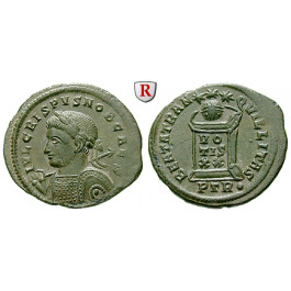 Römische Kaiserzeit, Crispus, Caesar, Follis 321, vz+
