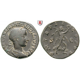 Römische Kaiserzeit, Gordianus III., Sesterz 239, ss-vz