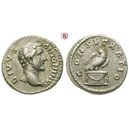 Römische Kaiserzeit, Antoninus Pius, Denar nach 161, ss+