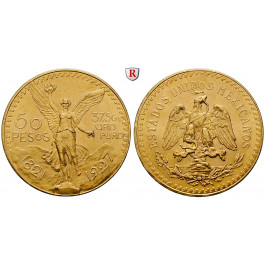 Mexiko, Vereinigte Staaten, 50 Pesos 1927, 37,5 g fein, vz