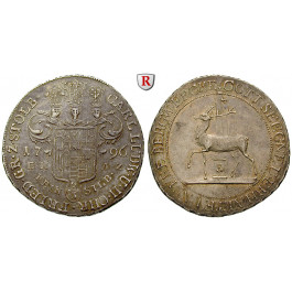 Stolberg, Stolberg-Stolberg und Stolberg-Roßla, Karl Ludwig und Heinrich Christian Friedrich, 2/3 Taler 1796, f.vz