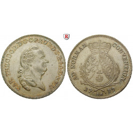 Bayern, Herzogtum, Karl Theodor, Konventionstaler 1779, vz-st/st