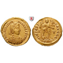 Römische Kaiserzeit, Valentinianus III., Solidus 430-445, vz