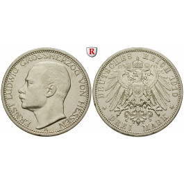 Deutsches Kaiserreich, Hessen, Ernst Ludwig, 3 Mark 1910, A, ss+, J. 76