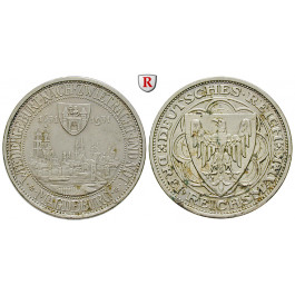 Weimarer Republik, 3 Reichsmark 1931, Magdeburg, A, vz-st/vz, J. 347