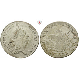 Brandenburg-Preussen, Königreich Preussen, Friedrich II., Reichstaler 1771, ss+