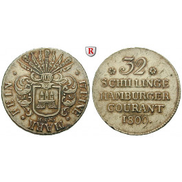 Hamburg, Stadt, 32 Schilling 1809, ss-vz