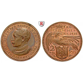 Deutsches Kaiserreich, Preussen, Wilhelm II., 2 Mark 1913, vz-st, Schaaf 111/G3