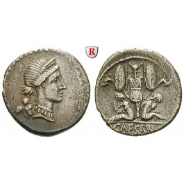 Römische Republik, Caius Iulius Caesar, Denar 46-45 v.Chr., ss-vz