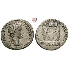 Römische Kaiserzeit, Augustus, Denar 2 v.-4 n.Chr., vz/ss-vz