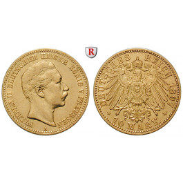 Deutsches Kaiserreich, Preussen, Wilhelm II., 10 Mark 1897, A, ss+, J. 251