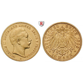 Deutsches Kaiserreich, Preussen, Wilhelm II., 10 Mark 1899, A, ss, J. 251