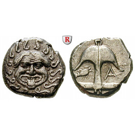 Thrakien-Donaugebiet, Apollonia Pontika, Drachme 5.-4.Jh. v.Chr., ss+