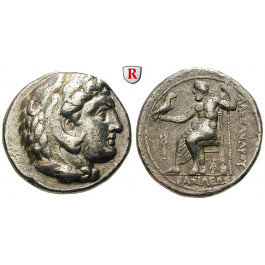 Makedonien, Königreich, Alexander III. der Grosse, Tetradrachme 328-323 v.Chr., ss+