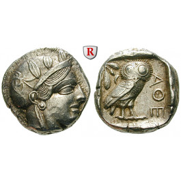 Attika, Athen, Tetradrachme 2. Hälfte 5.Jh. v.Chr., ss-vz