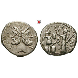 Römische Republik, M. Furius, Denar 119 v.Chr., ss-vz
