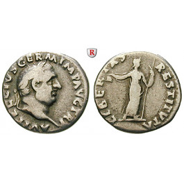 Römische Kaiserzeit, Vitellius, Denar April-Dez. 69, ss