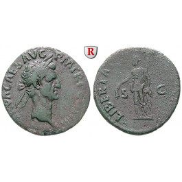 Römische Kaiserzeit, Nerva, As 97, ss+