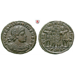 Römische Kaiserzeit, Constantius II., Caesar, Follis 337-340, vz