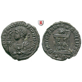 Römische Kaiserzeit, Constantinus II., Caesar, Follis 321, vz