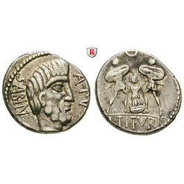 Römische Republik, L. Titurius Sabinus, Denar 89 v.Chr., ss-vz/ss