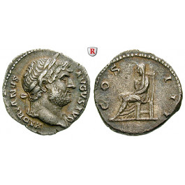 Römische Kaiserzeit, Hadrianus, Denar 126-127, ss+