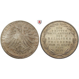 Frankfurt, Stadt, Doppelgulden 1855, vz-st/vz