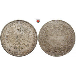 Frankfurt, Stadt, Vereinsdoppeltaler 1843, f.vz