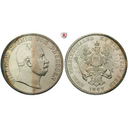 Brandenburg-Preussen, Königreich Preussen, Wilhelm I., Vereinsdoppeltaler 1867, vz-st