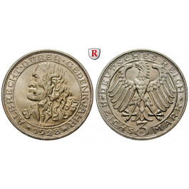 Weimarer Republik, 3 Reichsmark 1928, Dürer, D, vz-st, J. 332