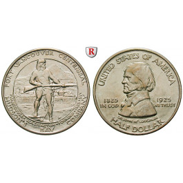 USA, 1/2 Dollar 1925, 11,25 g fein, vz/ss-vz