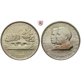 USA, 1/2 Dollar 1937, 11,25 g fein, vz-st/vz