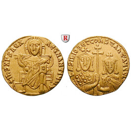 Byzanz, Basilius I. und Constantinus, Solidus 868-879, ss-vz