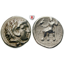 Makedonien, Königreich, Alexander III. der Grosse, Tetradrachme 325-320 v.Chr., ss-vz