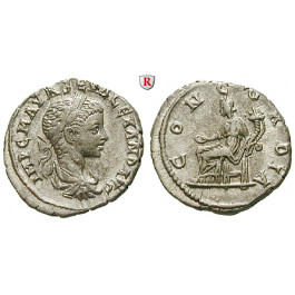 Römische Kaiserzeit, Severus Alexander, Denar 222-223, vz-st
