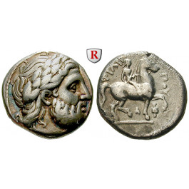 Makedonien, Königreich, Philipp II., Tetradrachme 359-336 v.Chr., ss+