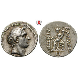 Syrien, Königreich der Seleukiden, Demetrios I., Tetradrachme 162-150 v.Chr., ss+