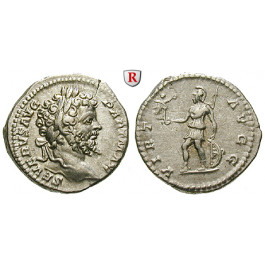 Römische Kaiserzeit, Septimius Severus, Denar 199, ss-vz