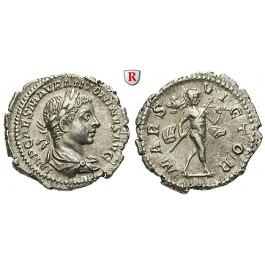 Römische Kaiserzeit, Elagabal, Denar 219, vz