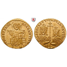 Byzanz, Basilius I. und Constantinus, Solidus 868-879, vz