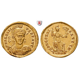Römische Kaiserzeit, Arcadius, Solidus 397-402, vz