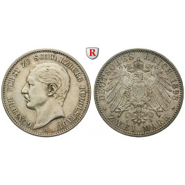 Deutsches Kaiserreich, Schwarzburg-Rudolstadt, Günther Viktor, 2 Mark 1898, A, ss-vz/vz, J. 167