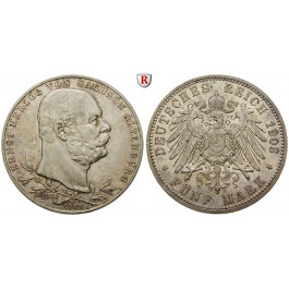 Deutsches Kaiserreich, Sachsen-Altenburg, Ernst, 5 Mark 1903, Regierungsjubiläum, A, ss-vz/vz, J. 144